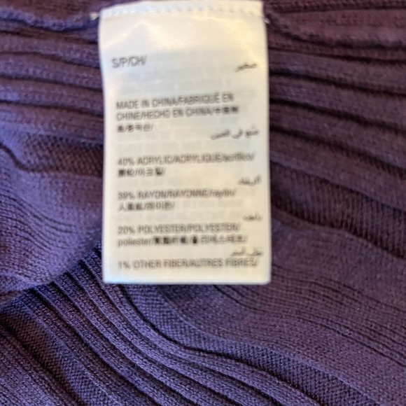 INC International Concepts Ribbed Long Sleeve Sweater NWT Size S - Picture 5 of 5